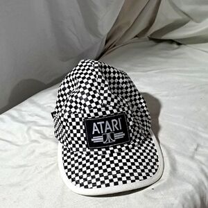 Nwt atari blk wht checkered hat